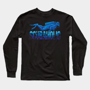 Scuva Diving Dive Scubaholic Long Sleeve T-Shirt